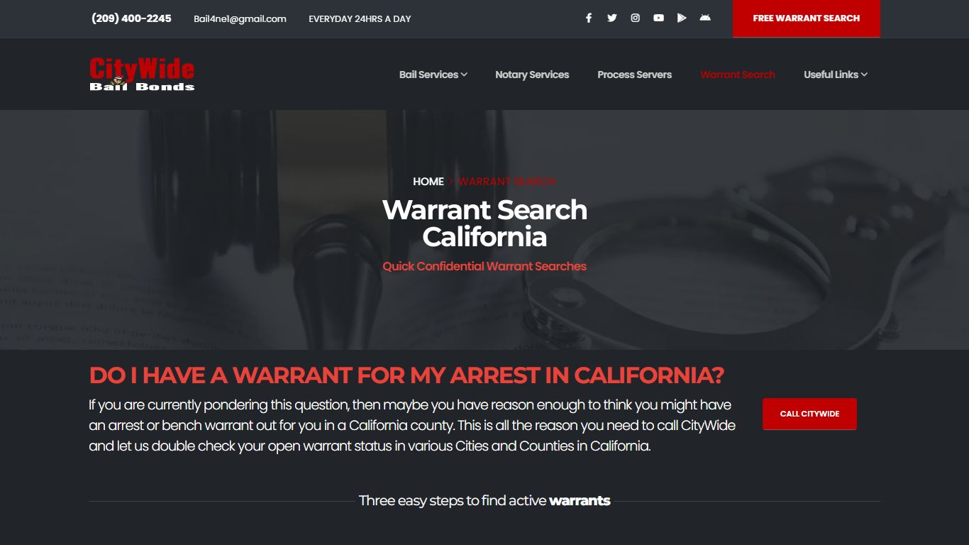 Warrant Search California - CityWide